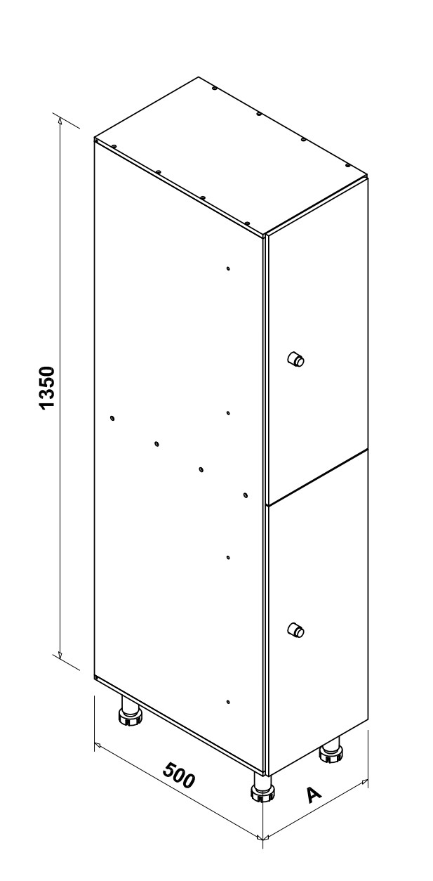 Esquema perspectiva isomètrica taquilla